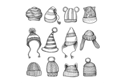 Doodle knitting hats