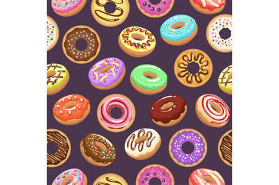 Cartoon donut background