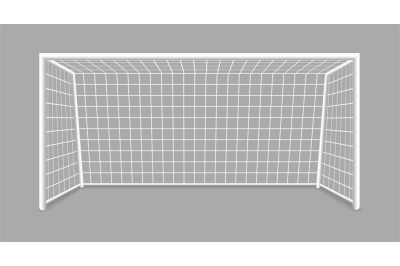 Isolated soccer goal