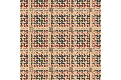 Glen plaid houndstooth pattern