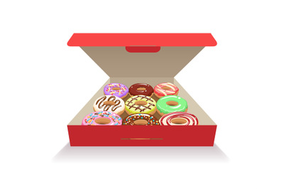 Donuts in box