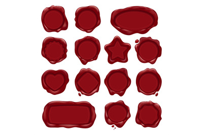 Red wax stamps