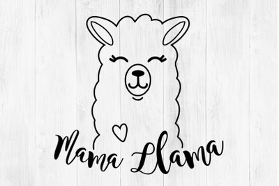 Mama Llama SVG, Llama Clipart, Cute Llama, Llama Face