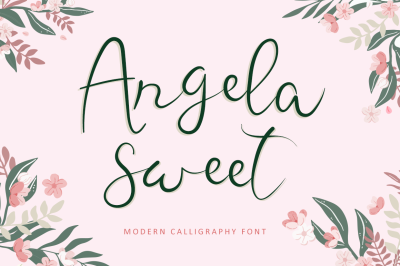 Angela Sweet - Beautiful Calligraphy Font