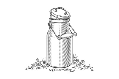 Milk can sketch