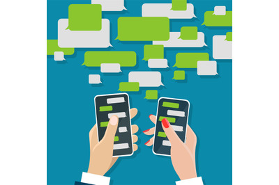 Messaging chat on mobile screens