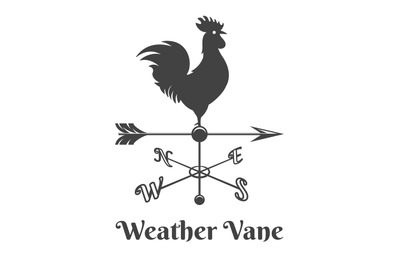 Rooster weather retro vane