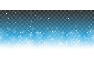 Falling snow horizontal pattern