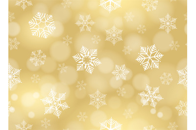 Yellow gold snowflakes