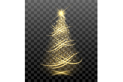 Lighting bright christmas tree