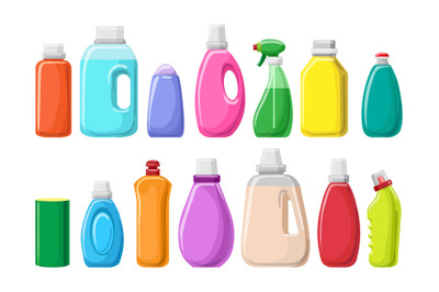 Detergent equipment bottles