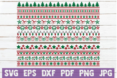 Christmas Borders SVG Bundle