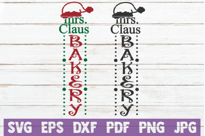 Mrs. Claus Bakery SVG Cut File