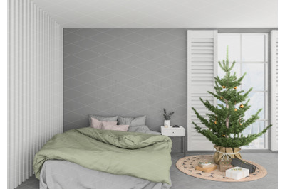 Christmas interior mockup