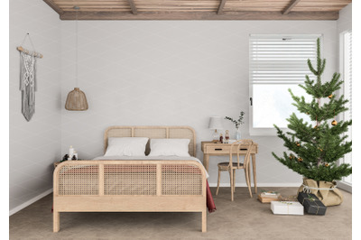 Christmas interior mockup