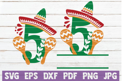 Fiesta Birthday No 5. SVG Cut File