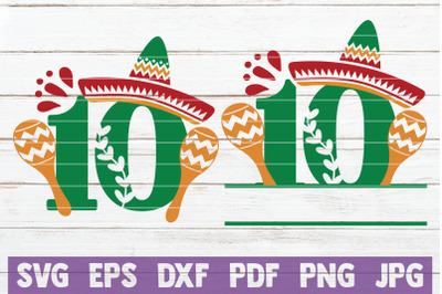 Fiesta Birthday No 10. SVG Cut File