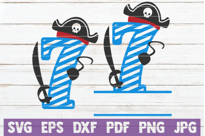 Pirate Birthday No 7. SVG Cut File