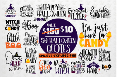Mega Halloween SVG Bundle - 50 Designs Cut Files