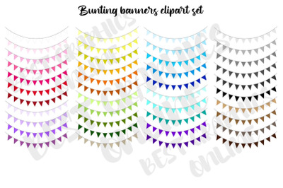 Bunting Banner Clip Art Garland Clipart