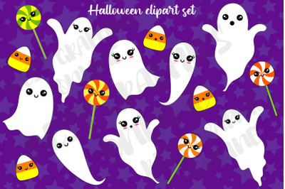 Halloween Clipart Ghost Candy Corn Sweet
