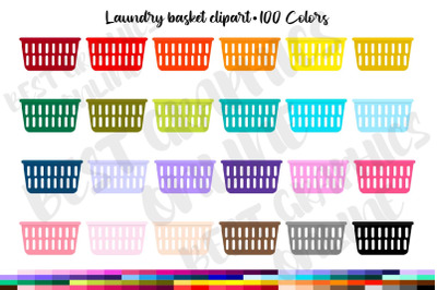 Laundry Basket Clipart Set Laundy Day