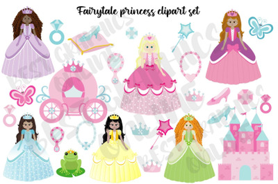 Princess Elements Clip Art Fairytale Art