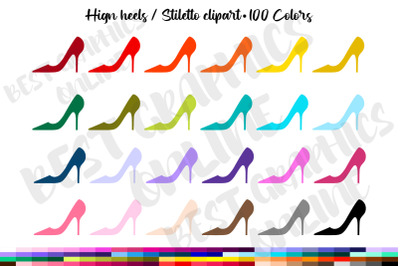 High Heels Stiletto Shoes Clipart Image