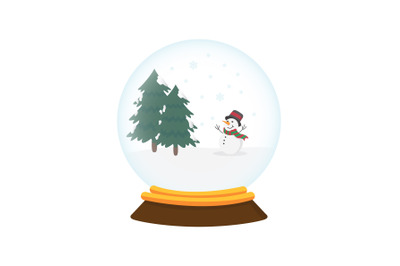 Christmas Snowball Vector Illustration