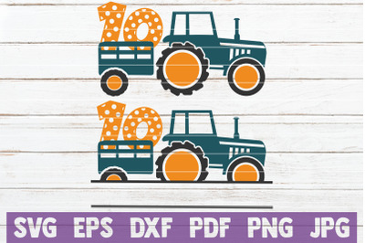 Tractor Birthday No 10. SVG Cut File