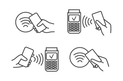 Contactless payment icons