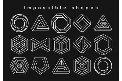 Geometric shapes optical illusions