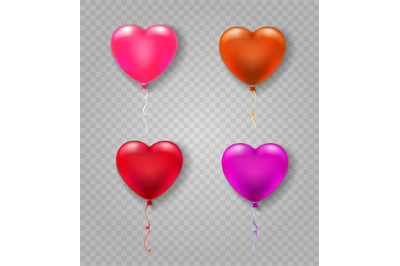 Heart shape balloons