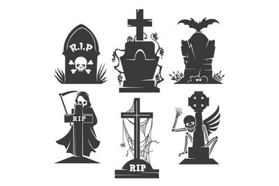 Headstones death symbols