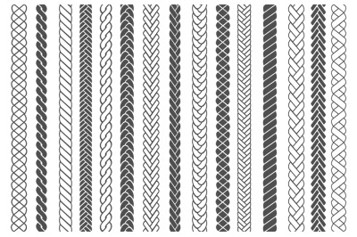 Textile braids patterns