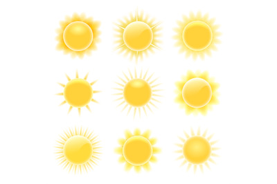 Realistic heating suns