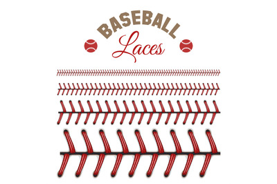 Baseball laces pattern