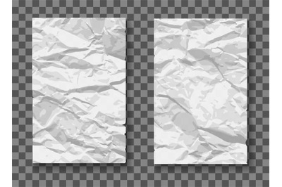 Crumpled paper mockups