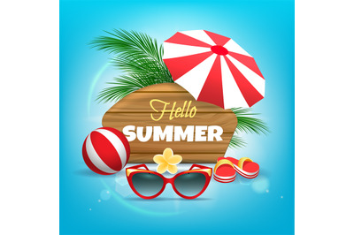 Hello summer poster