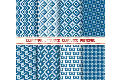 Geometric japanese prints