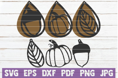 Fall Earrings SVG Bundle