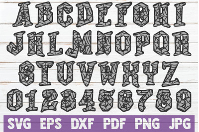 Halloween SVG Letters And Numbers