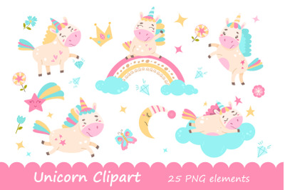 Unicorn Clipart PNG 12