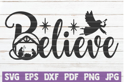 Believe SVG Cut File