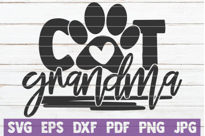 Cat Grandma SVG Cut File