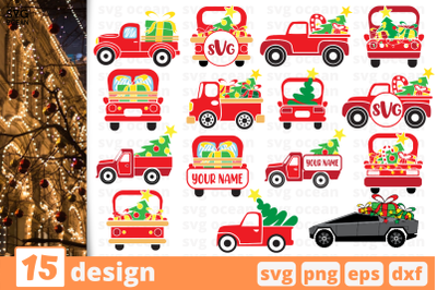 Christmas truck SVG bundle