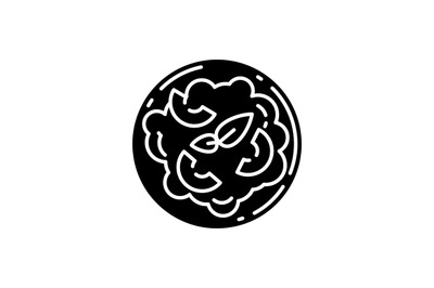 Pumpkin risotto black glyph icon