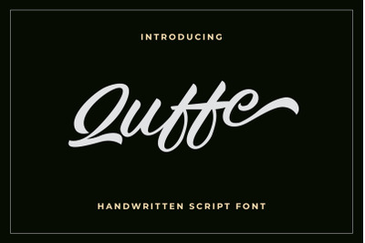 Quffe Handwritten Script Font