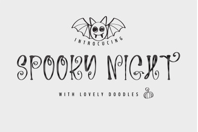 Spooky Night- An all capital handwitten font