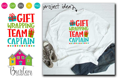 Gift Wrapping Team Captain SVG| Christmas SVG File